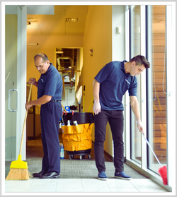 Two commercial cleaners